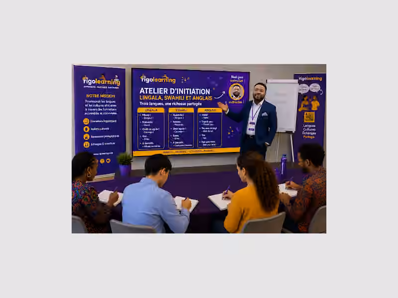 Rigolearning - école de langue - Anglais - Swahili - Lingala